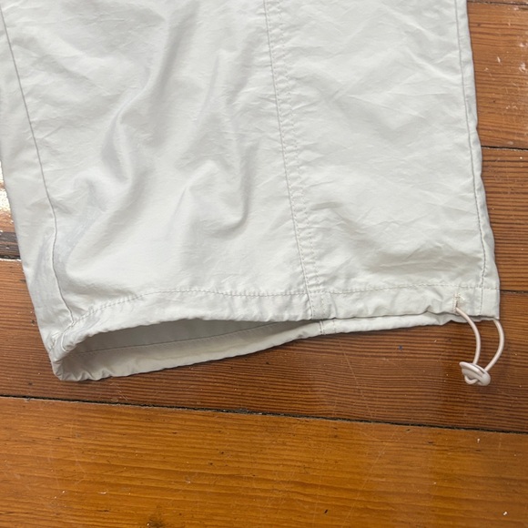 Cream Elastic-Waist Windbreaker Jogger Pants - Picture 5 of 5